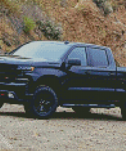 Black Chevy Truck Diamond Paintings