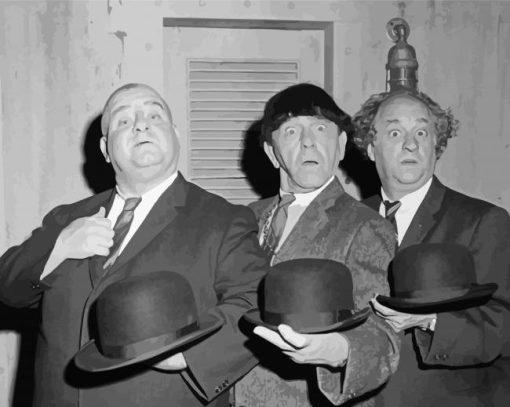 Black And White 3 Stooges Diamond Paintings