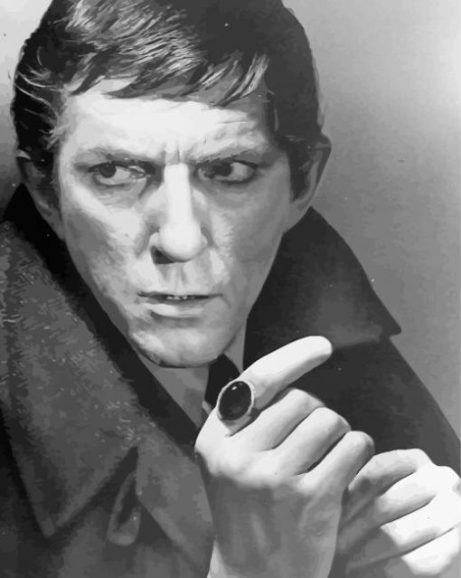 Black And White Jonathan Frid Diamond Paintings