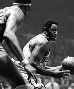 Black And white Basketballer Willis Reed Diamond Paintings