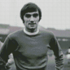 Black And White George Best Diamond Paintings