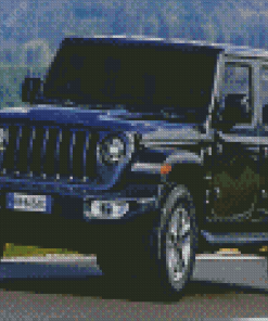 Black Jeep Wrangler Diamond Paintings