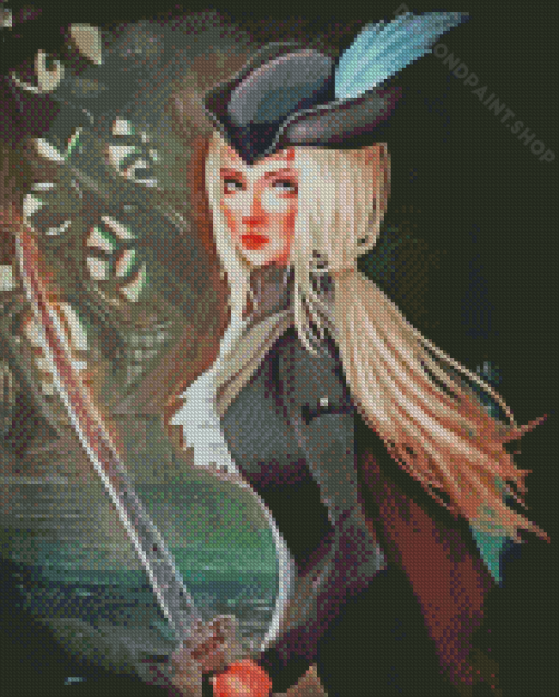 Cool Lady Maria Diamond Paintings