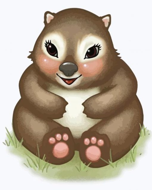 Cute Wombat Art Diamond Paintings