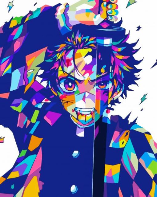 Demon Slayer Pop Art Illustration Diamond Paintings