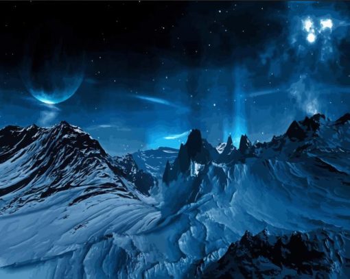 Fantasy Blue Landscape Diamond Paintings