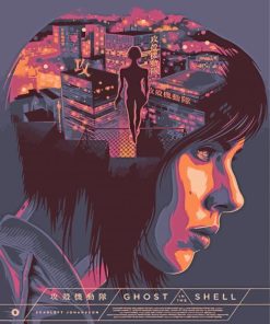 Ghost In The Shell Poster Illustration Diamond Paintings