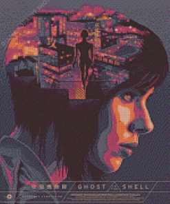 Ghost In The Shell Poster Illustration Diamond Paintings