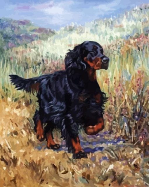 Gordon Setter Dog Diamond Paintings