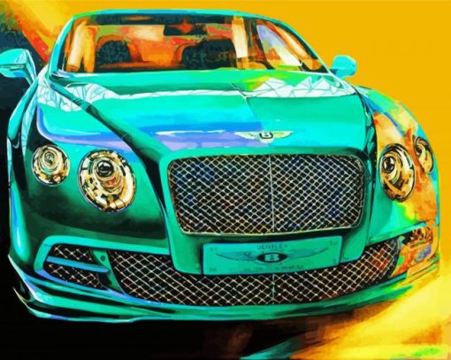 Green Bentley Diamond Paintings