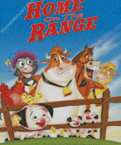 Home On The Range Animation Poster Diamond Paintings