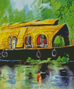 House Boat Diamond Paintings