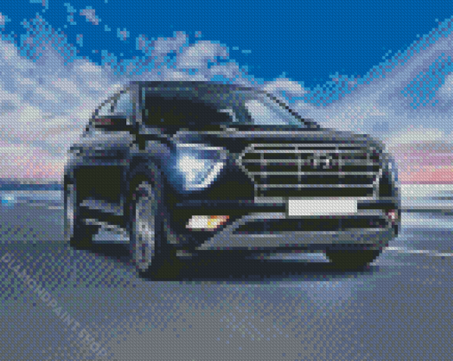 Hyundai Creta Car Diamond Paintings