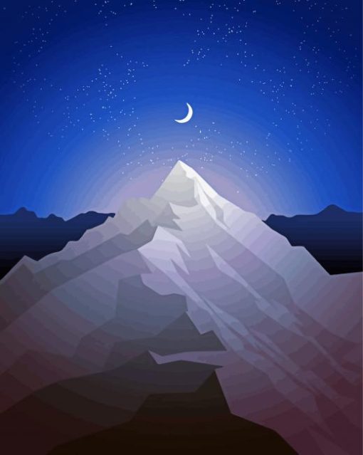 Mountains Night Diamond Paintings