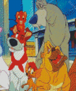 Oliver And Company Characters Diamond Paintings