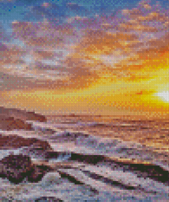 Sunset Oregon Coast Art Diamond Paintings