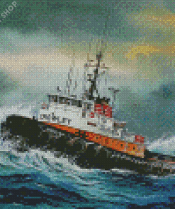 Tug Boat Art Diamond Paintings