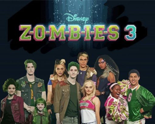 Zombies 3 Disney Poster Diamond Paintings