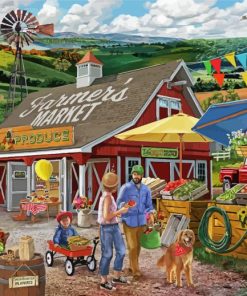 Aesthetic Farmers Market Diamond Paintings