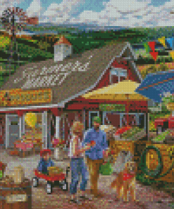 Aesthetic Farmers Market Diamond Paintings