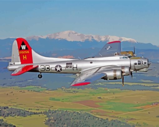 B17 Plane Diamond Paintings