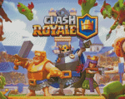 Clash Royale Game Diamond Paintings