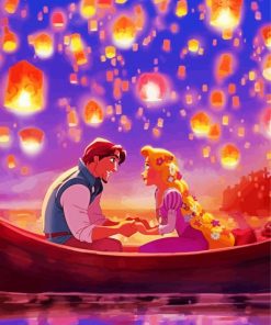 Disney Movie Tangled Lanterns Diamond Paintings