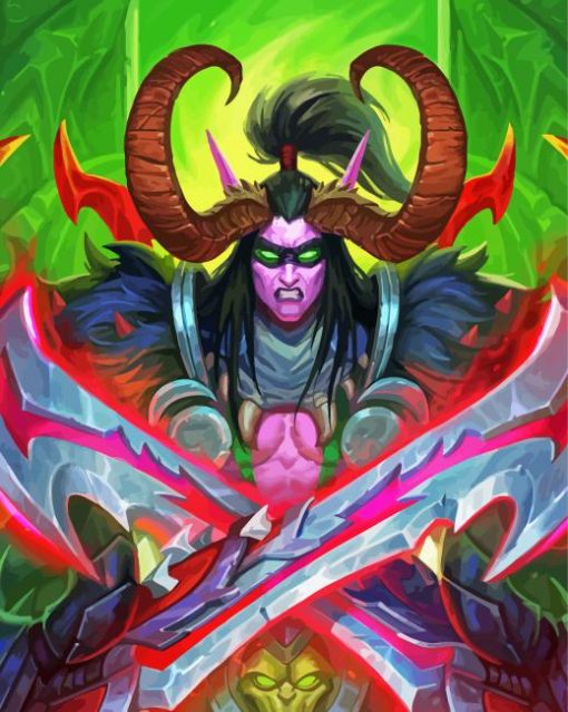 Illidan Stormrage Fantasy Diamond Paintings