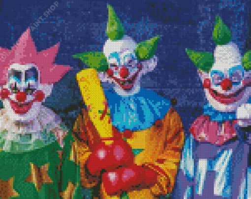 Killer Klowns From Outer Space Movie Characters Diamond Paintings