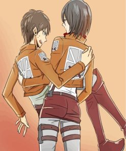 Mikasa Ackerman And Eren Diamond Paintings