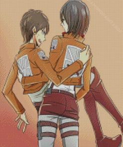 Mikasa Ackerman And Eren Diamond Paintings