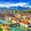 Panorama View Of Lucerne Switzerland Diamond Paintings