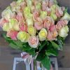 Pink And White Roses Bouquet Diamond Paintings