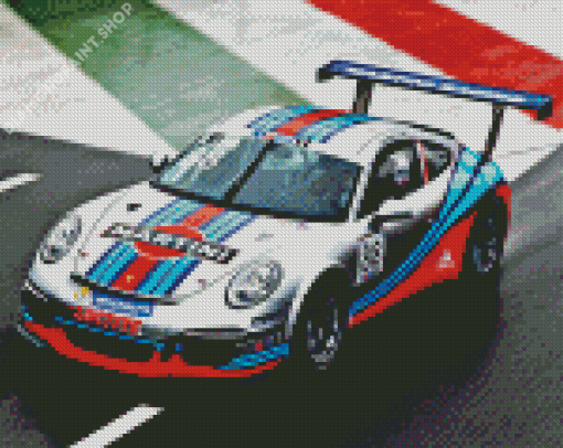 Porsch 911 Martini Sport Car Diamond Paintings