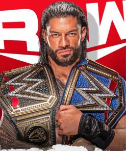 Roman Reigns WWE Poster Diamond Paintings