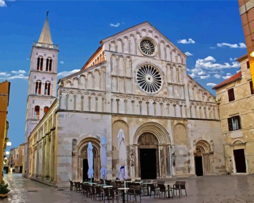 Zadar Cathedral Of St Anastasia Diamond Paintings