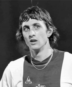 Black And White Johan Cruyff Diamond Paintings