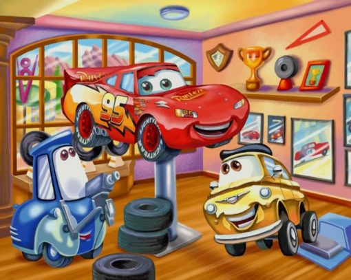 Cars Cartoon Diamond Paintings