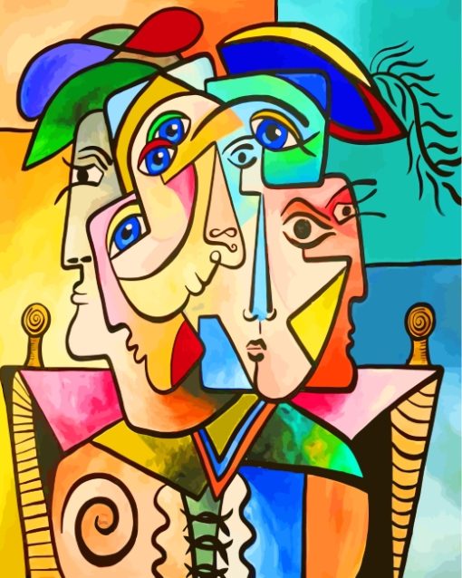 Cubism Faces Art Diamond Paintings