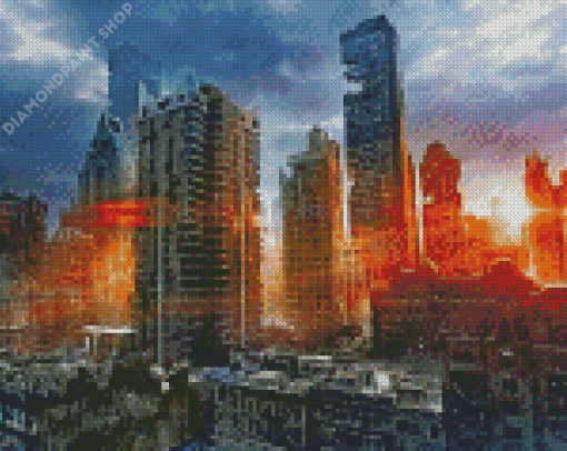 Dystopia Buildings Diamond Paintings