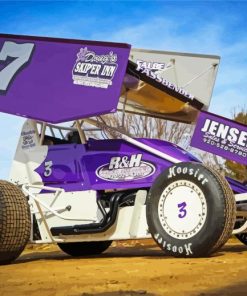 Purple Sprint Car Racing Diamond Paintings