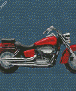 Red Honda Shadow Diamond Paintings