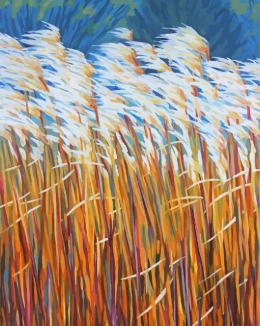 Wheat Tall Grass Diamond Paintings