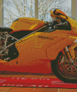 Yellow Ducati 999 Diamond Paintings