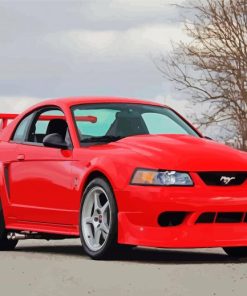 2000 Red Ford Mustang Diamond Paintings