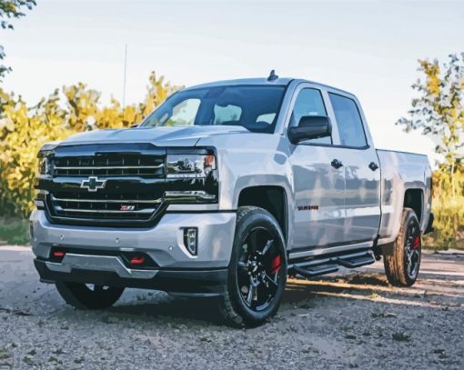 2017 Chevy Silverado Z71 Diamond Paintings