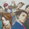 Ace Attorney Anime Diamond Painting