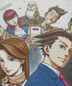 Ace Attorney Anime Diamond Painting