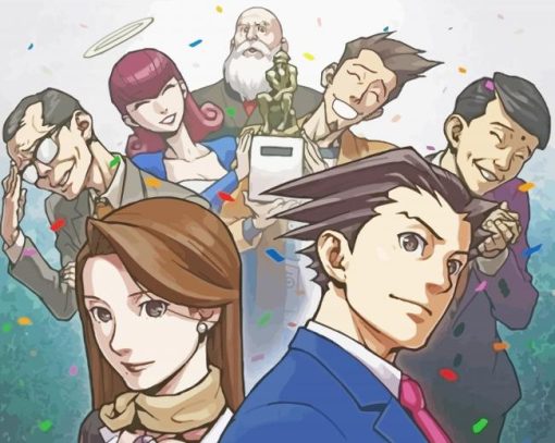 Ace Attorney Anime Diamond Painting