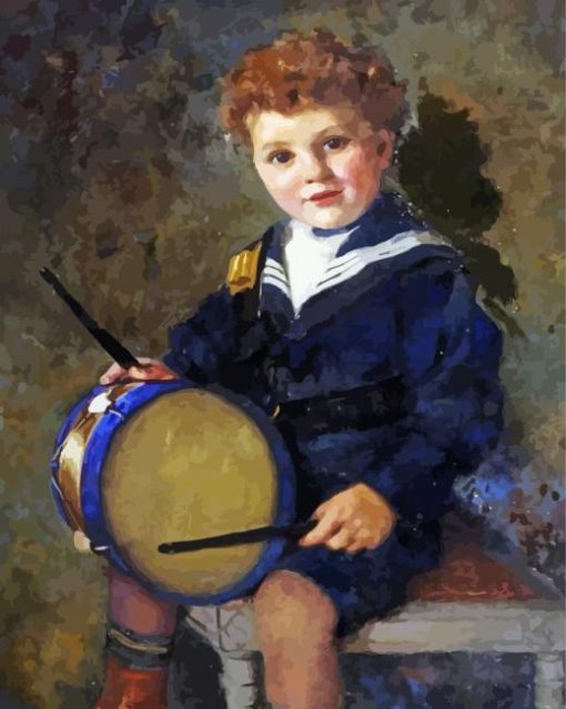 Aesthetic Drummer Boy Diamond Paintings